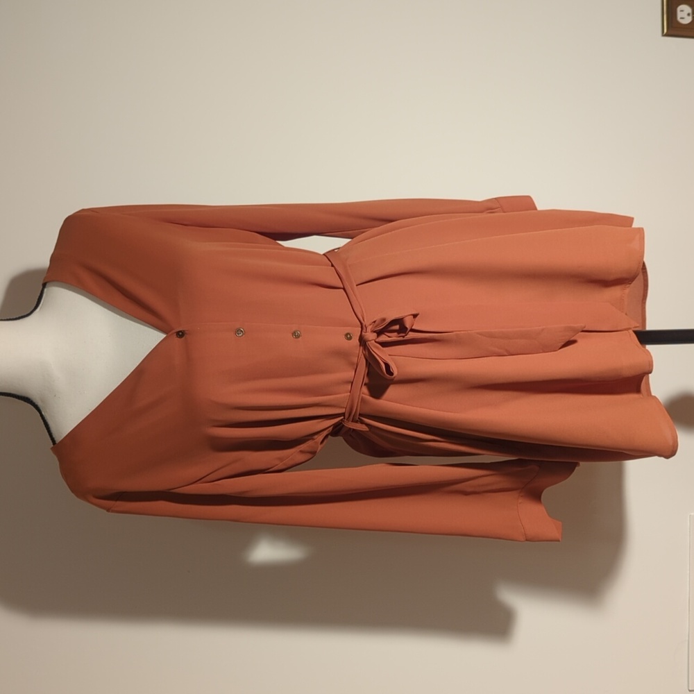 Forever21 Burnt Orange Shirt Dress